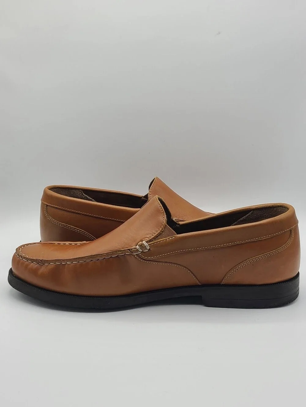 Rockport Tan Leather Slip-on Loafers 11 Wide